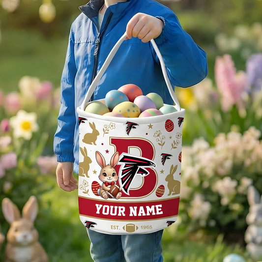 ATL x Personalized Easter Bunny Egg Hunt Basket NAK NHT