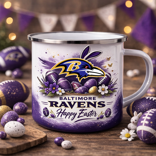 BAL X NFL Easter-themed enamel mug NAK NHT
