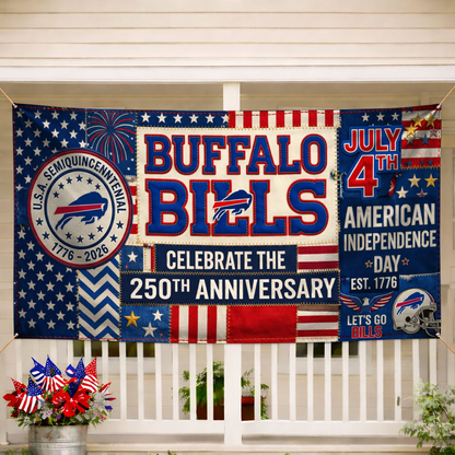 BB Premium NFL Patchwork America 250 Fabric Banner DDT NTL