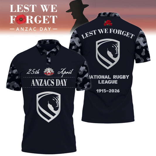 BB x NRL 2026 Anzac Day Polo Shirt DDT TTTZ