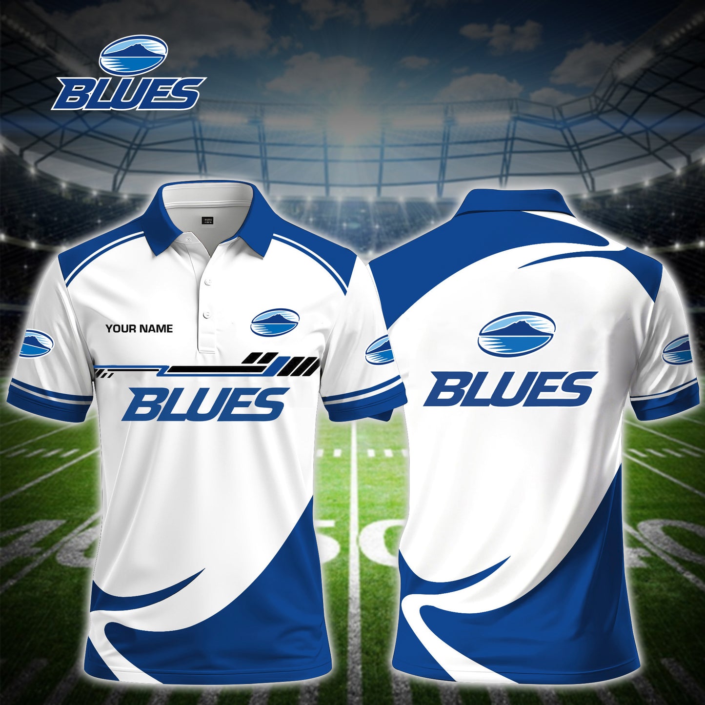 BLU x SRP Premium V2 Classic Polo Shirt DDT TTTZ