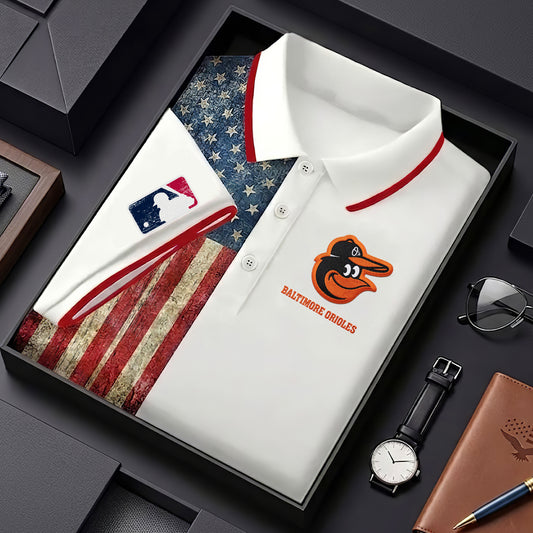 BO x MLB US Flag Polo Shirt DDT TTTZ