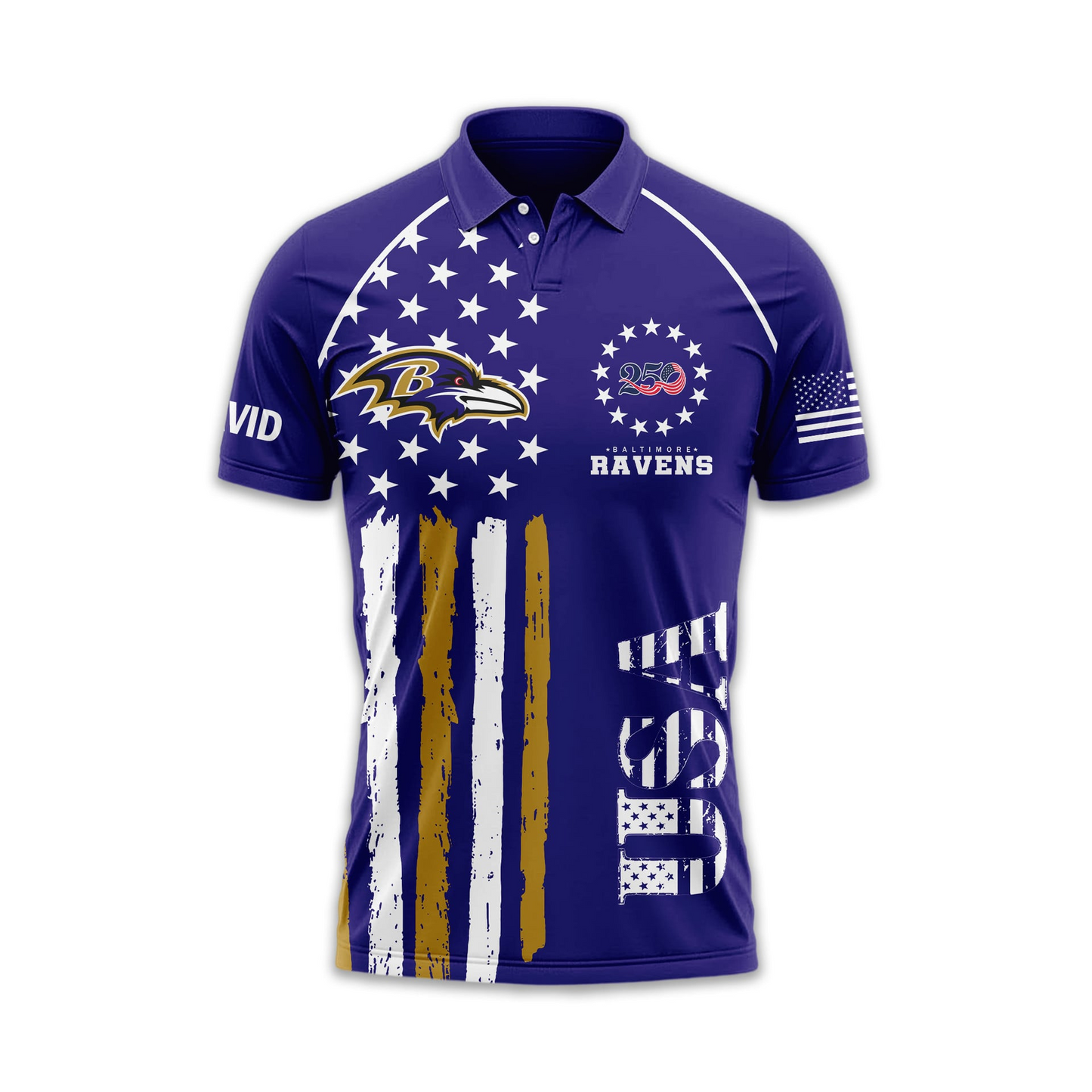 BR Premium NFL American Semiquincentennial Polo Shirt DDT NTL