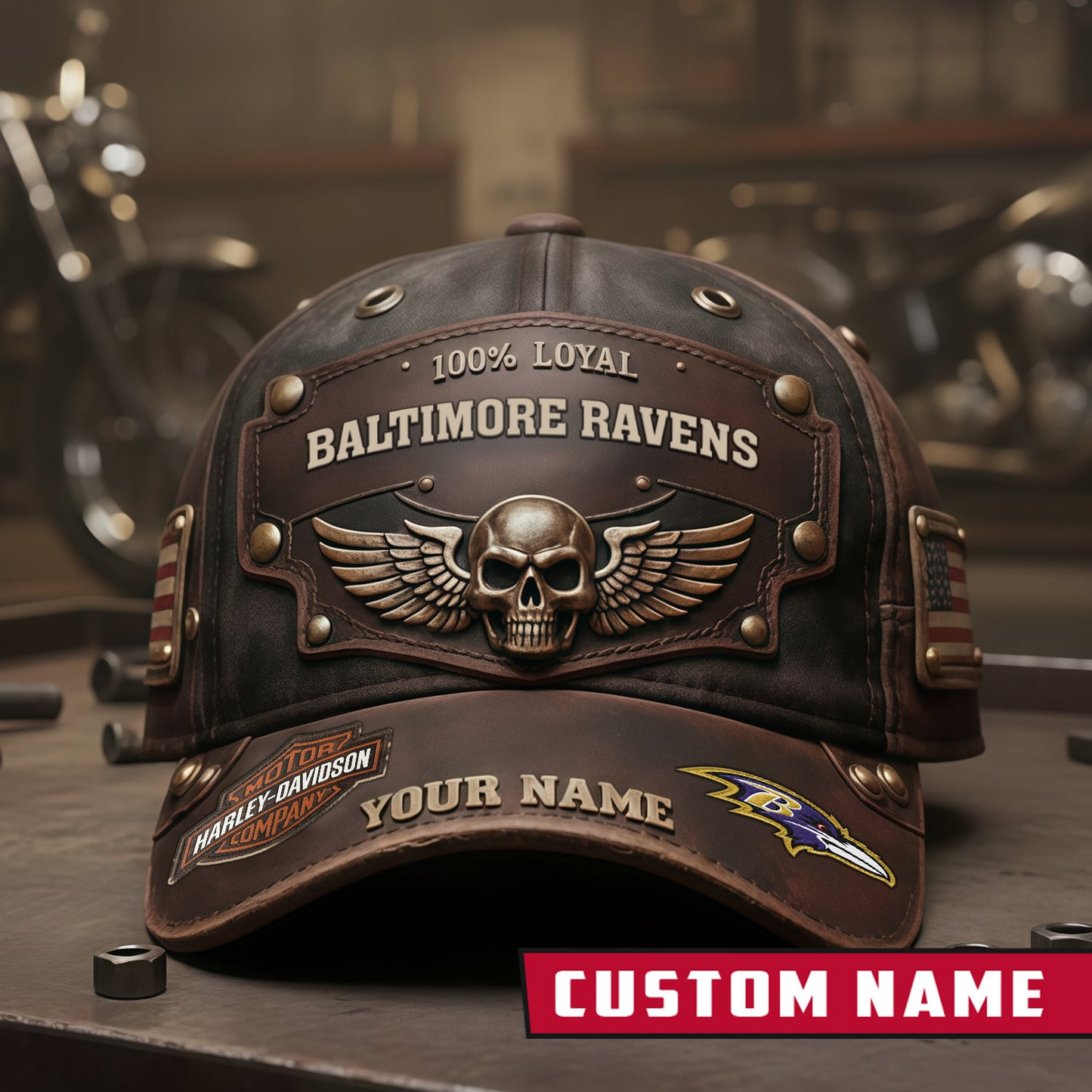 BR x NFL Harley-Davidson Vintage Cap NAK CTKT