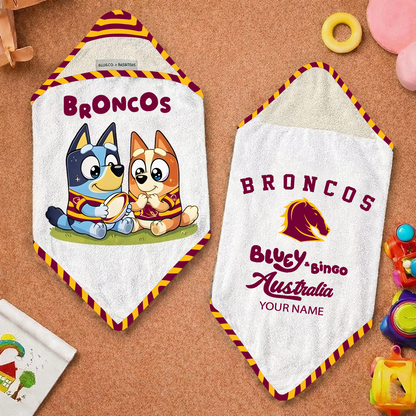 BRE x NRL Cute Baby Bath Hooded Towel NAK NHT