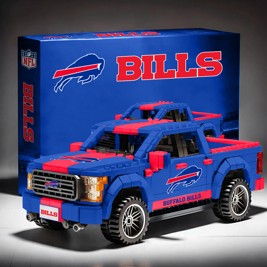 BUF X NFL 3D Racing Truck Model Building Block Set NAK NHT
