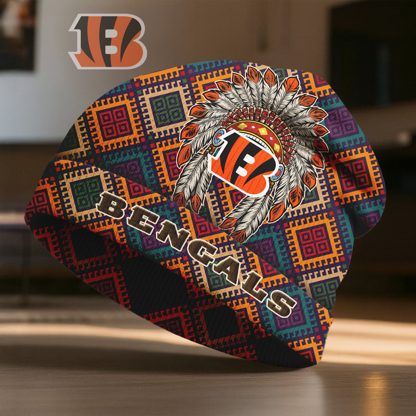 CB x Premium NFL Native American Heritage Beanie Hat NY NAK CTKT