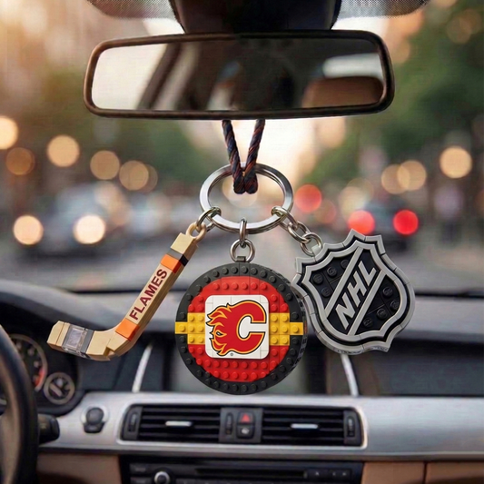 CF x NHL Building Blocks Hockey Puck Car Mirror Hanging NAK TTT