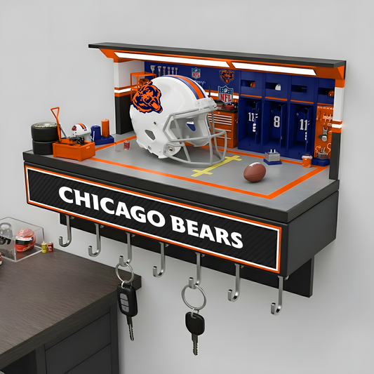 CHI X NFL Decorative key holder in a sporty style NAK NHT