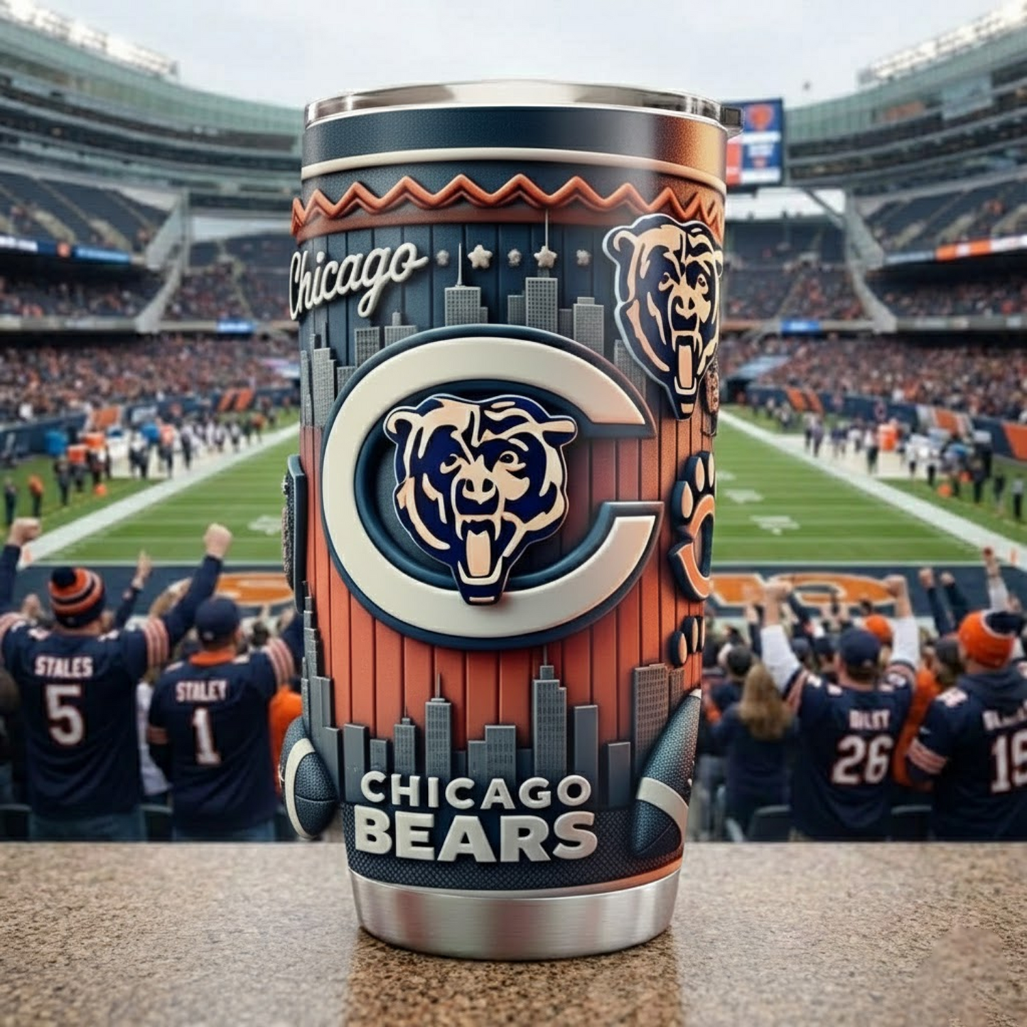 CHI X NFL mascot-shaped thermal mug V2 NAK NHT