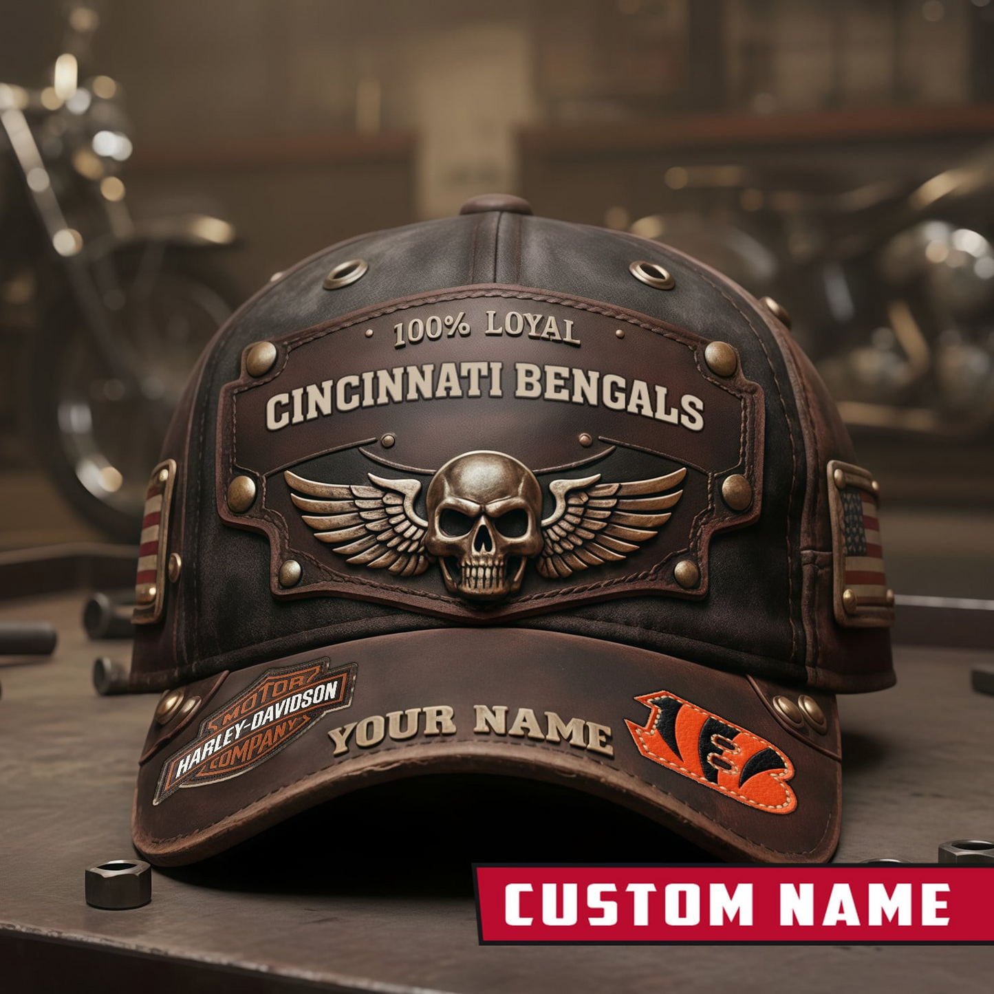 CIN x NFL Harley-Davidson Vintage Cap NAK CTKT