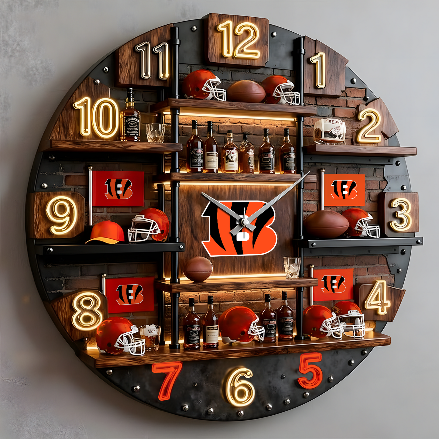 CIN X Premium  Illuminated Wall Clock 2026 NAK NHT