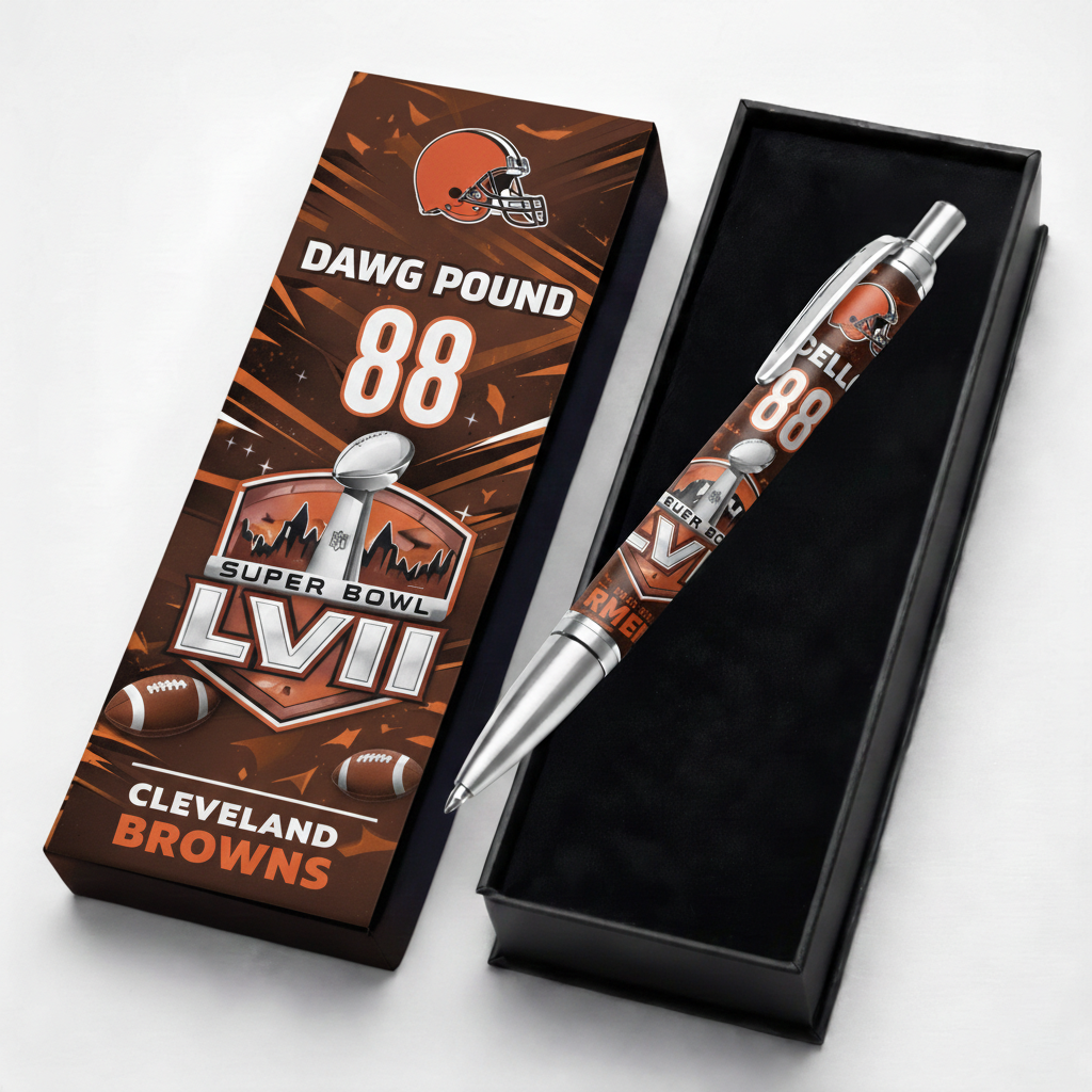 CLE x NFL Premium Crystal Ballpoint Pen HY NAK CTKT