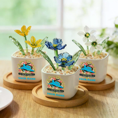 CSS  _NRL Custom Birth Month Glass Flower Pot Handmade Gift For Fan - Limited Edition NAK TTT