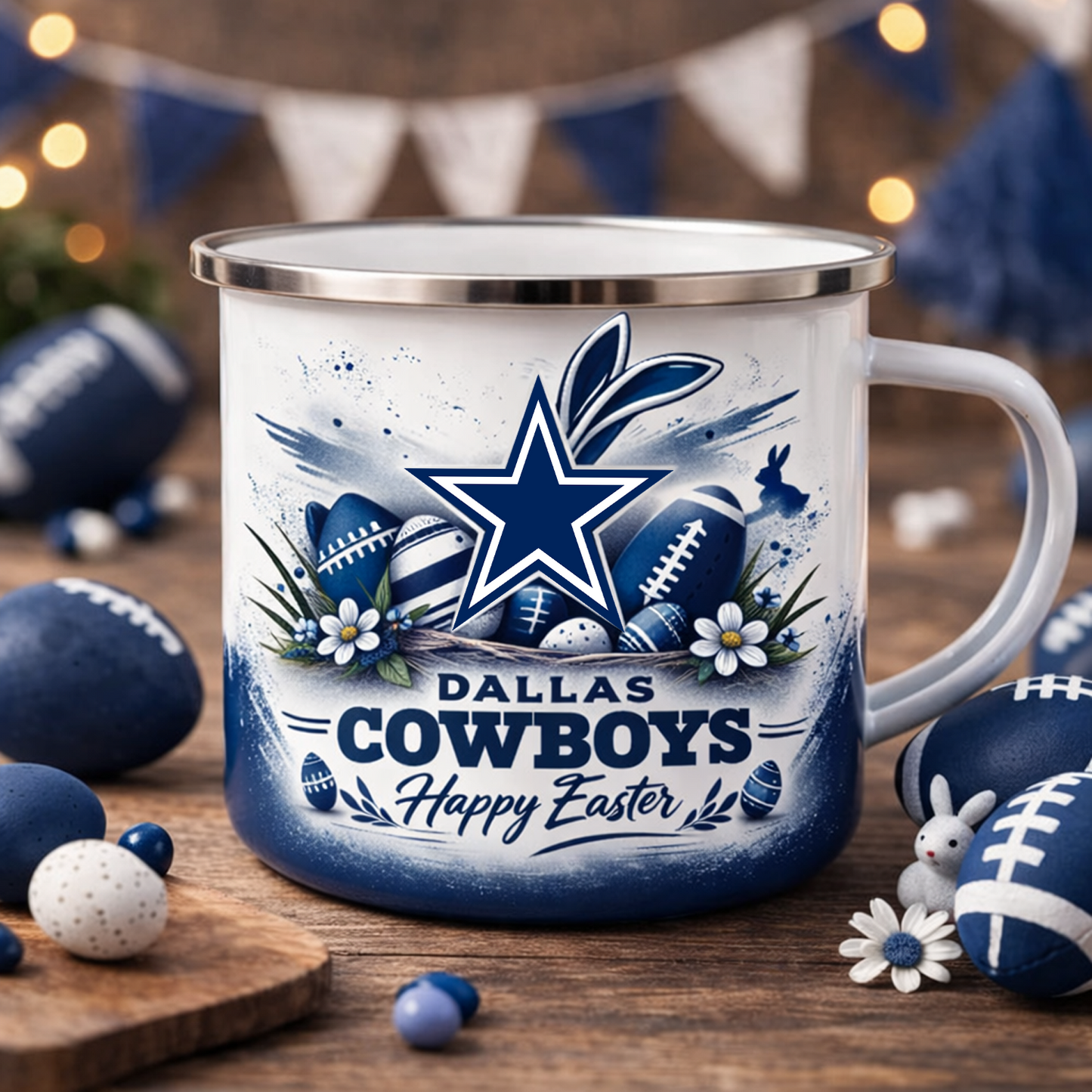 DAL X NFL Easter-themed enamel mug NAK NHT