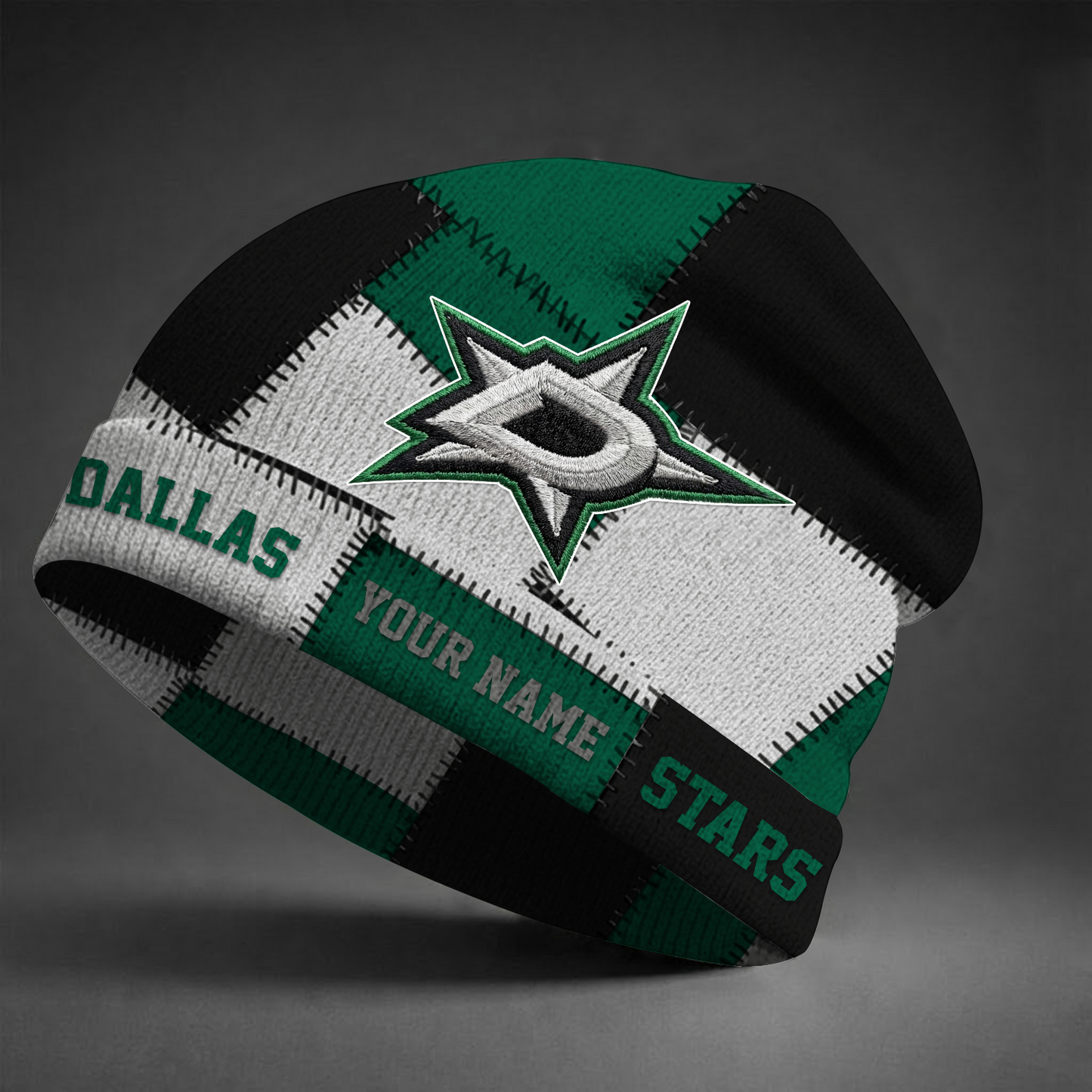 DAL X NHL Custom Name Beanie Hat Gifts For Fans - Limited Edition NAK NHT