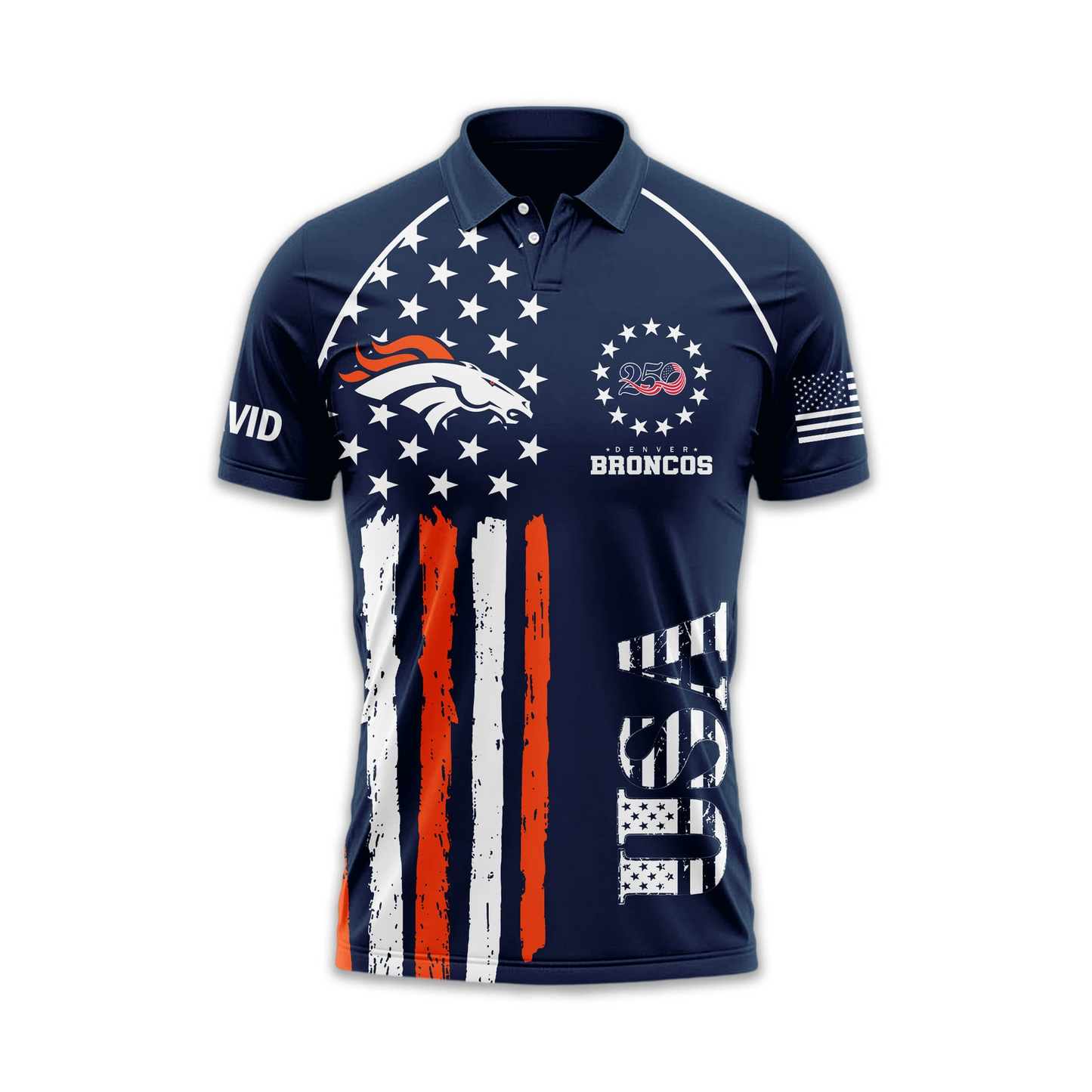 DB Premium NFL American Semiquincentennial Polo Shirt DDT NTL