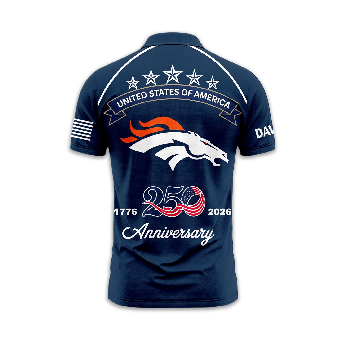 DB Premium NFL American Semiquincentennial Polo Shirt DDT NTL