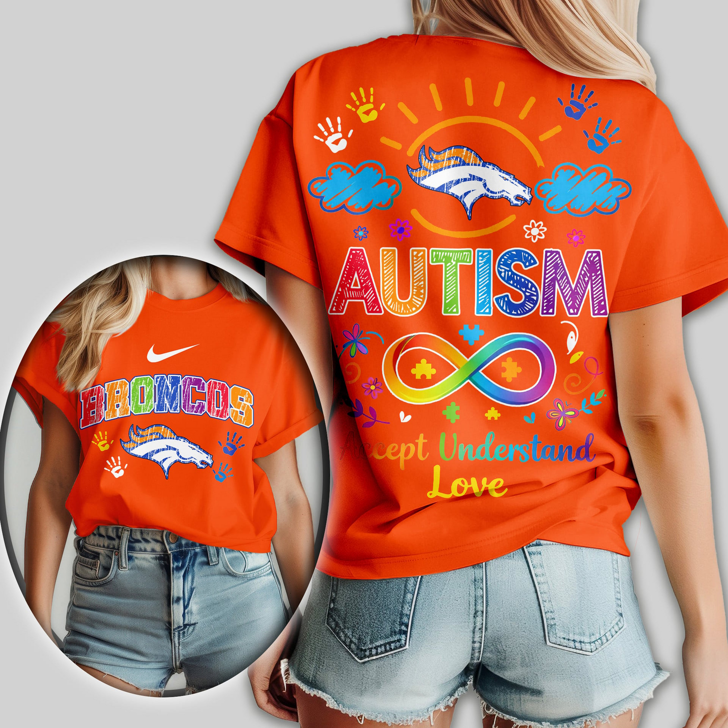 DB Premium NFL National Autism Acceptance Month Women Shirt DDT NTL