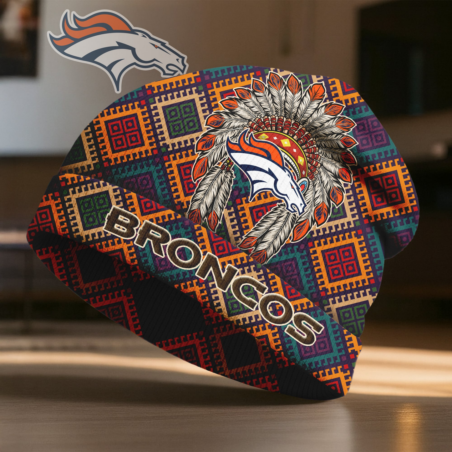 DB x Premium NFL Native American Heritage Beanie Hat NY NAK CTKT