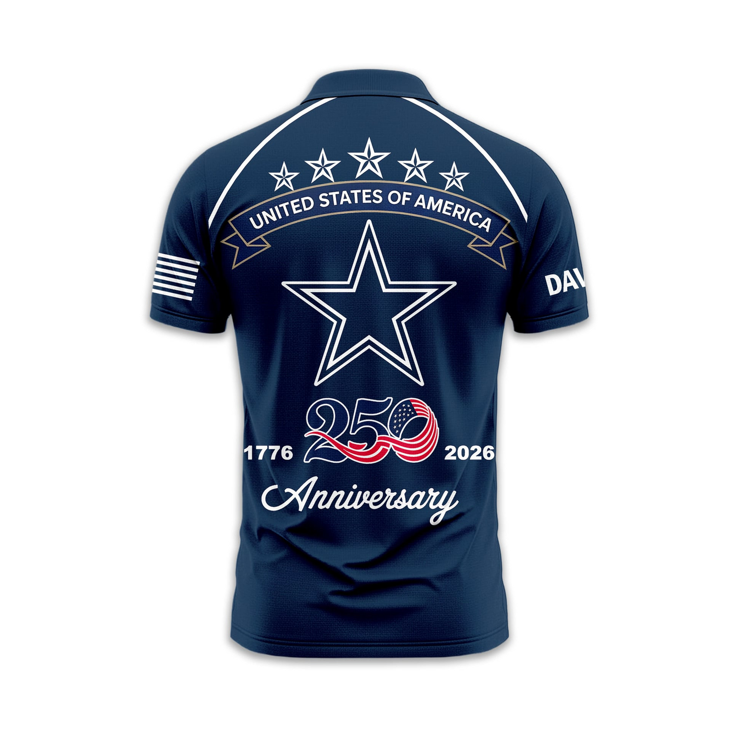 DC Premium NFL American Semiquincentennial Polo Shirt DDT NTL