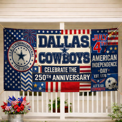 DC Premium NFL Patchwork America 250 Fabric Banner DDT NTL