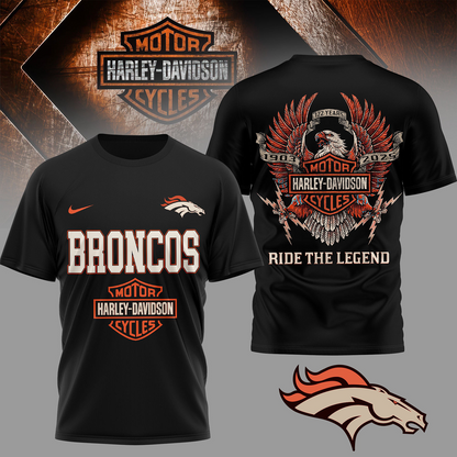 DEN Premium NFL 122 Year Harley Davidson 3D Shirt 2603 DatND DVT