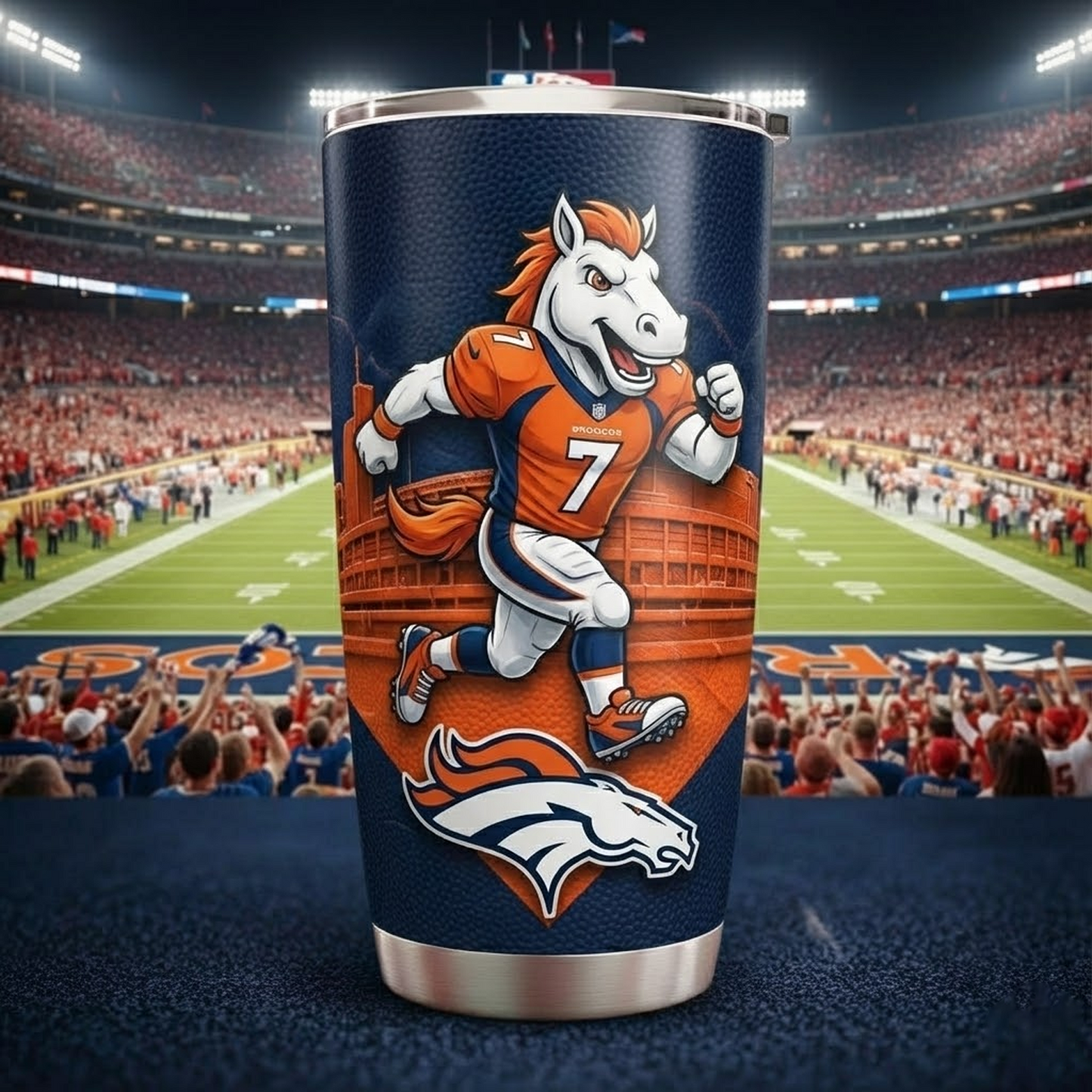 DEN X NFL mascot-shaped thermal mug NAK NHT