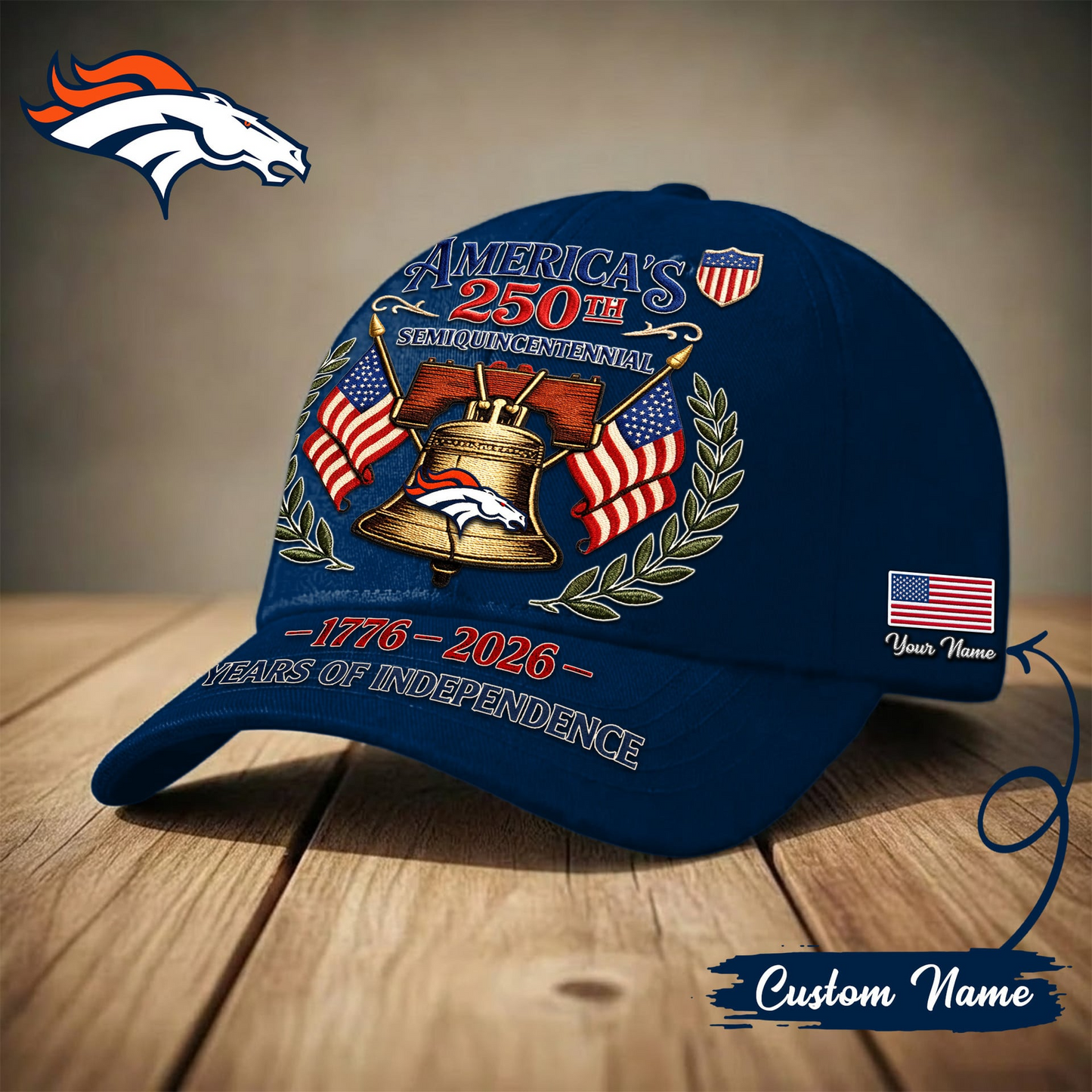DEN x Premium NFL 1776-2026 Years Of Independence Classic Cap NAK LBN