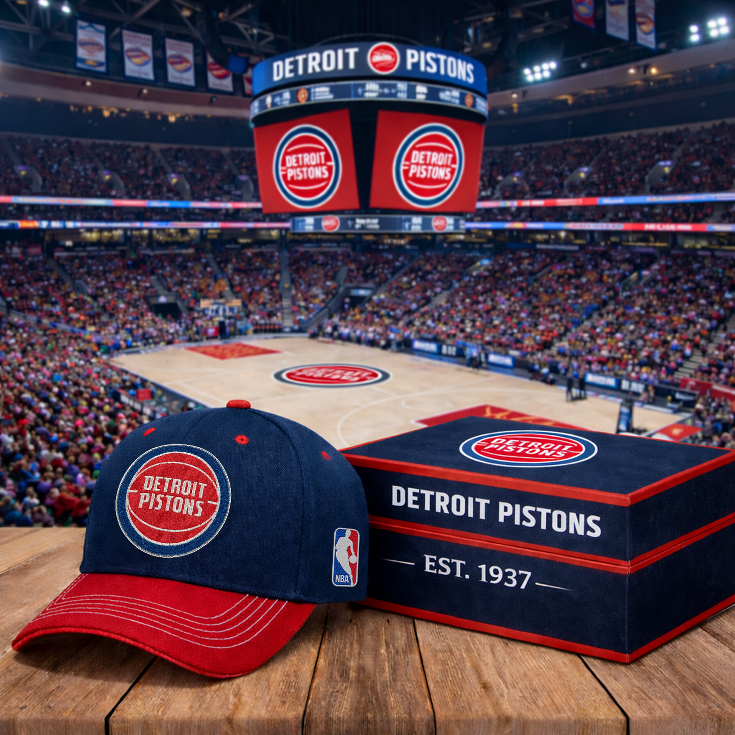 DET x NBA Classic Fan Snapback Hat NAK NHT