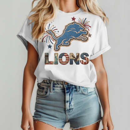 DL Premium NFL 250th Anniversary Of America Patchwork Women Shirt DDT CTND