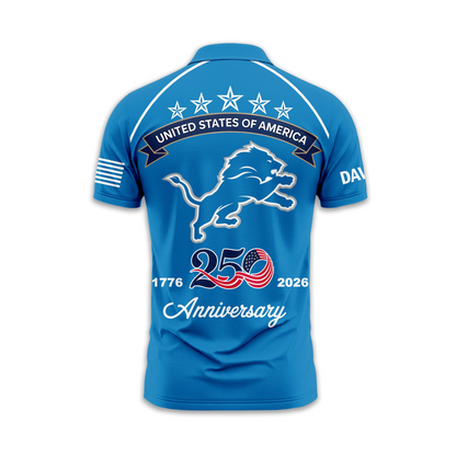 DL Premium NFL American Semiquincentennial Polo Shirt DDT NTL