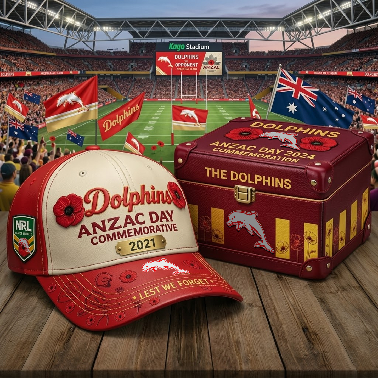 DOL x NRL ANZAC Day Commemorative Cap NAK NHT