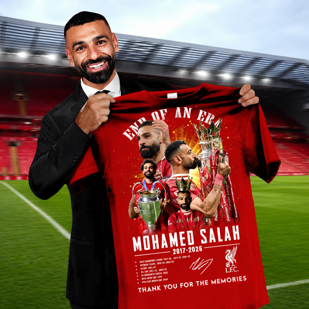 Thank You For All, M.Salah Premium V16 Shirt DDT 270326 NTL