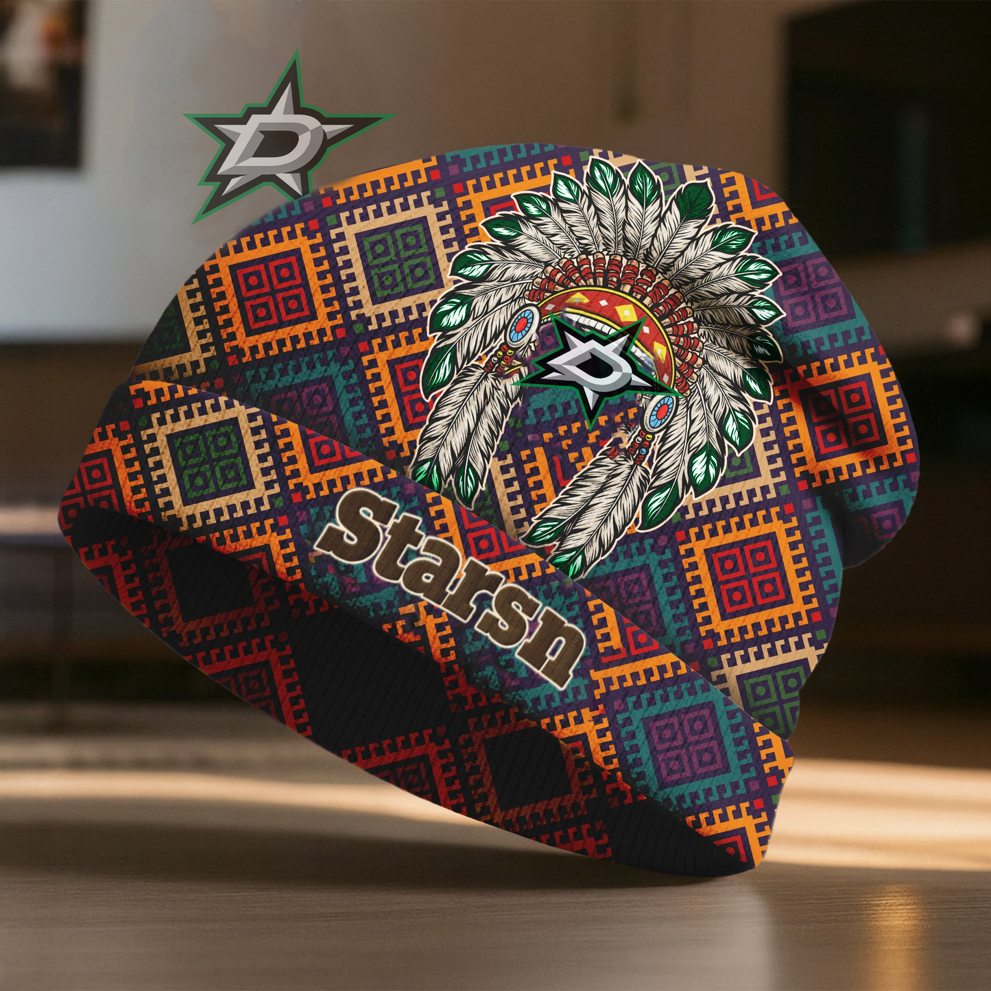 DS x Premium NHL Native American Heritage Beanie Hat NY NAK CTKT