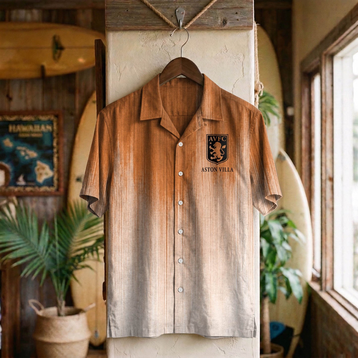 EPL x AVL Ombre Hawaiian Shirt HLP HLPHUONG