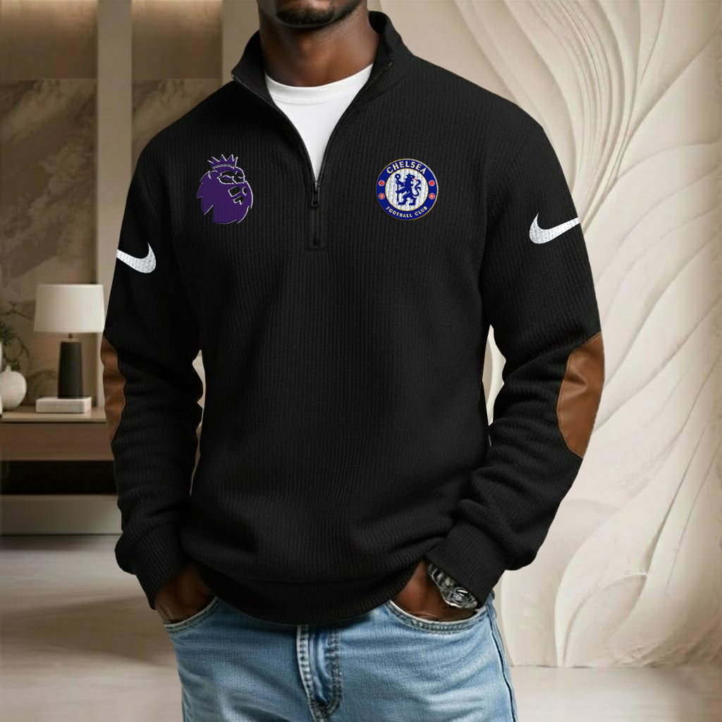 EPL x CHE Sport Stand Collar Half-zip Sweatshirt HLP HLPHUONG