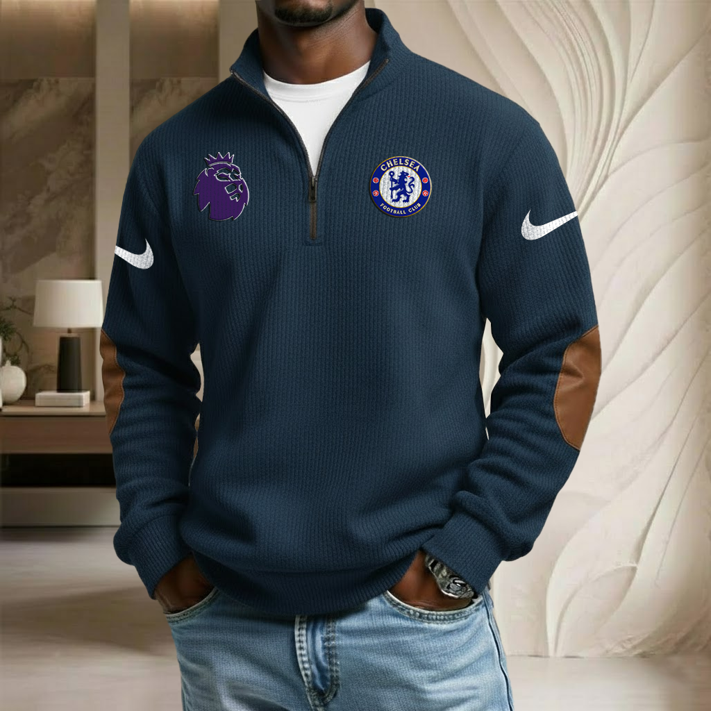 EPL x CHE Sport Stand Collar Half-zip Sweatshirt HLP HLPHUONG