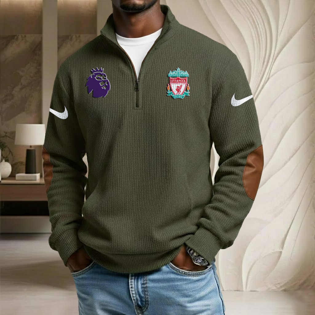 EPL x LIV Sport Stand Collar Half-zip Sweatshirt HLP HLPHUONG