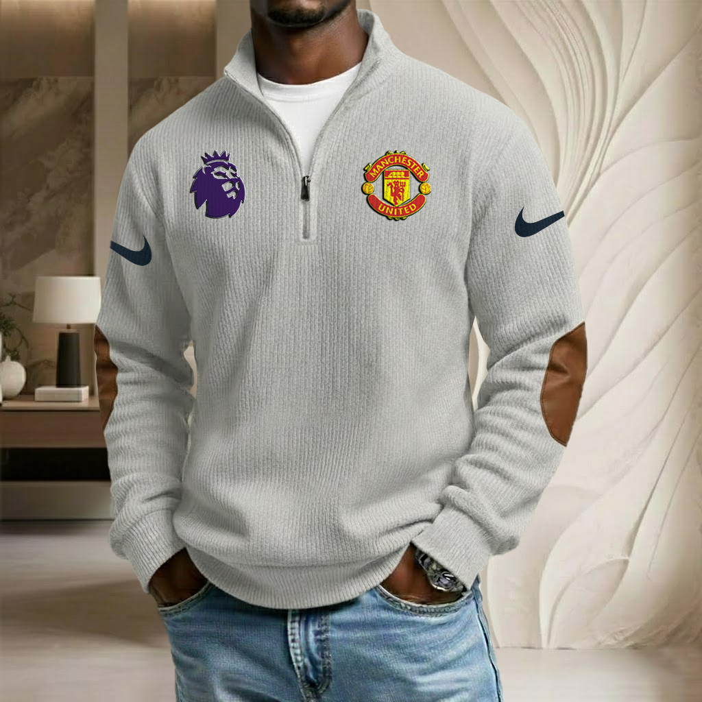 EPL x MU Sport Stand Collar Half-zip Sweatshirt HLP HLPHUONG