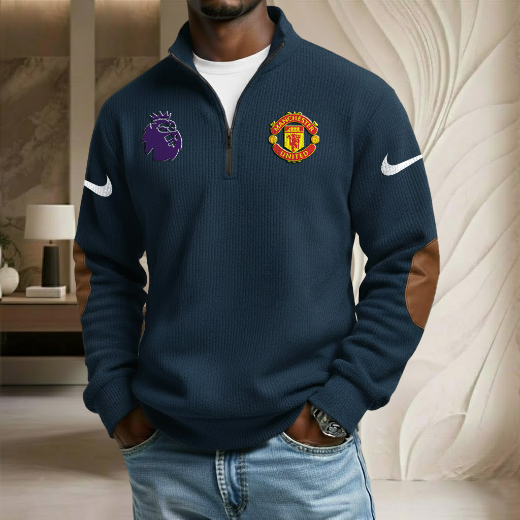 EPL x MU Sport Stand Collar Half-zip Sweatshirt HLP HLPHUONG