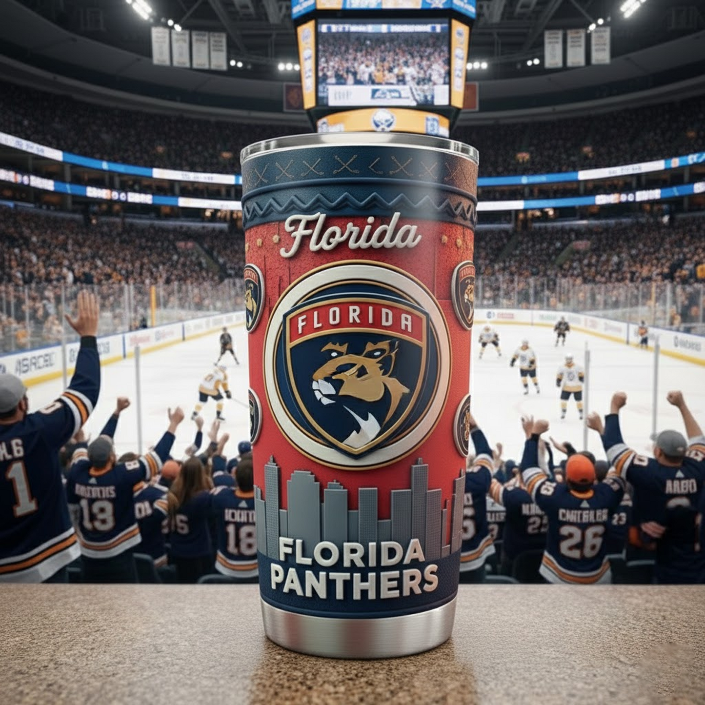 FLA X NHL mascot-shaped thermal mug NAK NHT