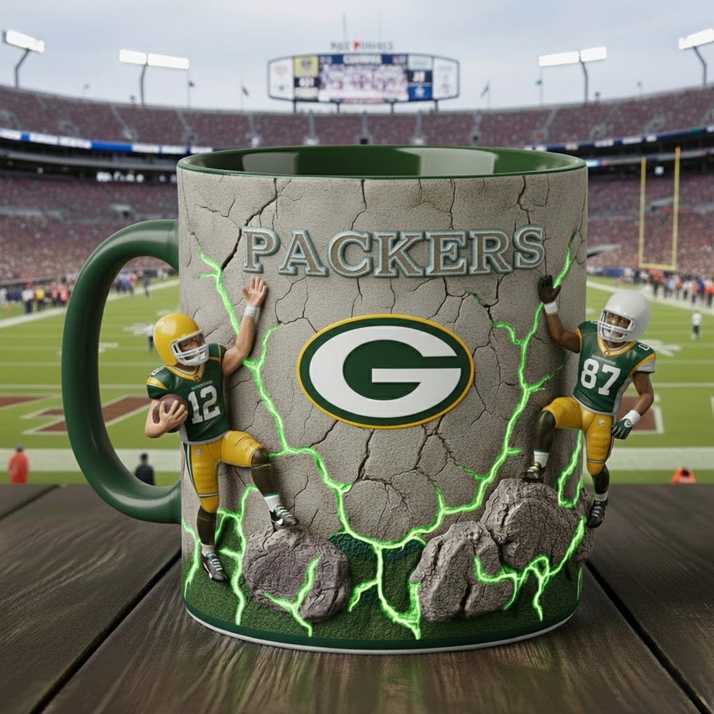 GB X NFL Coffee Accent Mug - Personalized Gifts NAK NHT