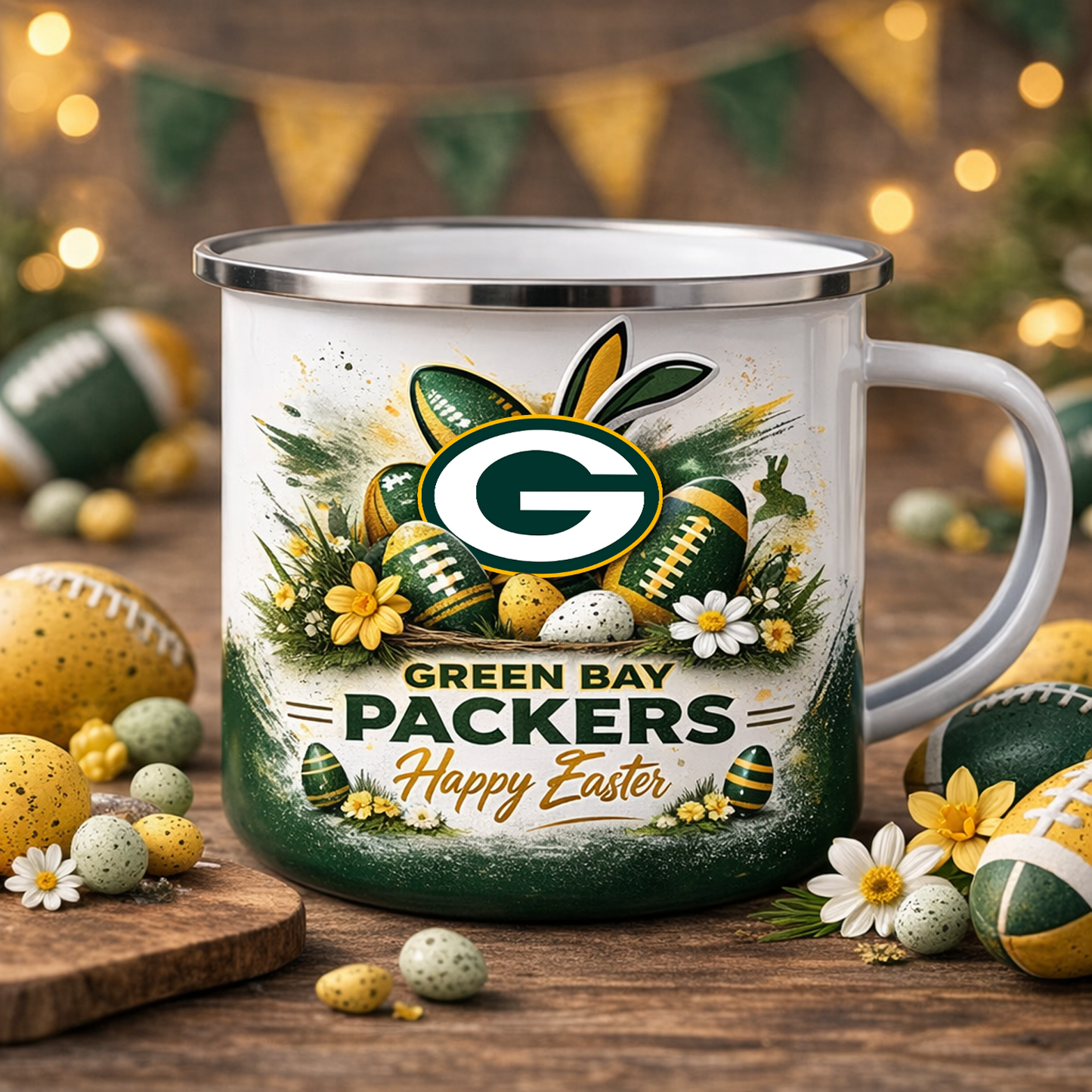 GB X NFL Easter-themed enamel mug NAK NHT