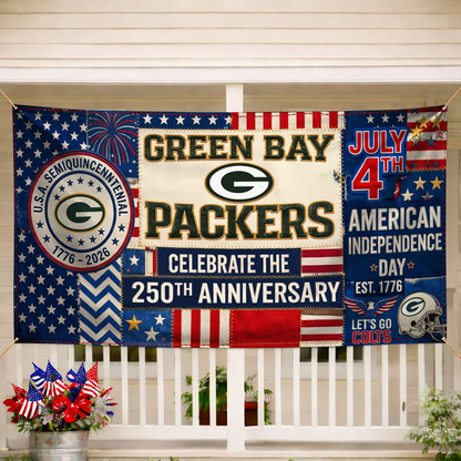 GBP Premium NFL Patchwork America 250 Fabric Banner DDT NTL