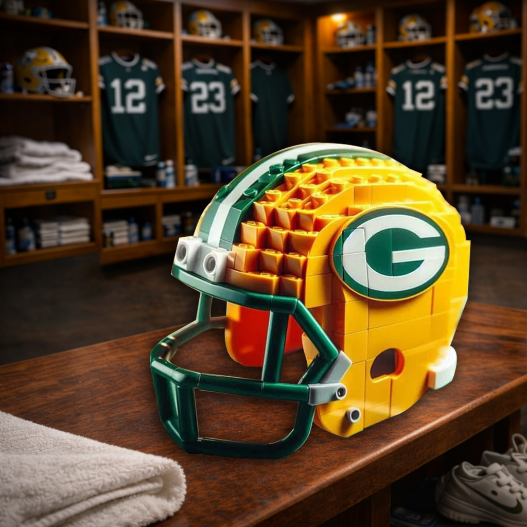 GBP x NFL Teams Helmets Armed With Lego-Like Blocks DDT CTND