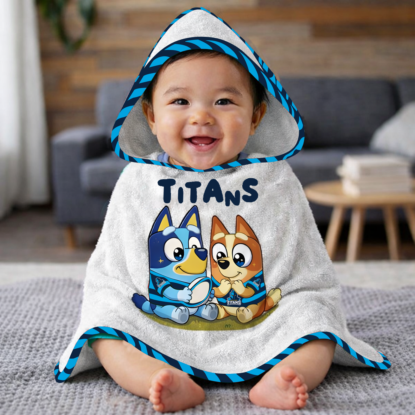 GCT x NRL Cute Baby Bath Hooded Towel NAK NHT