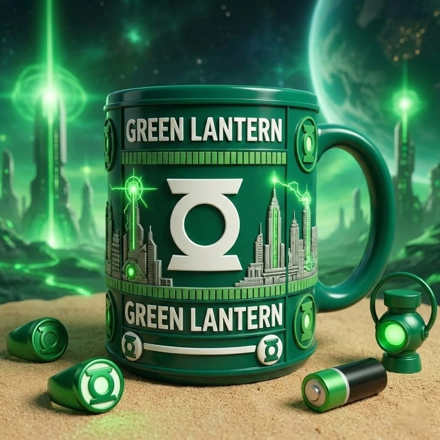 GRL X Mug featuring DC Comics legends. NAK NHT