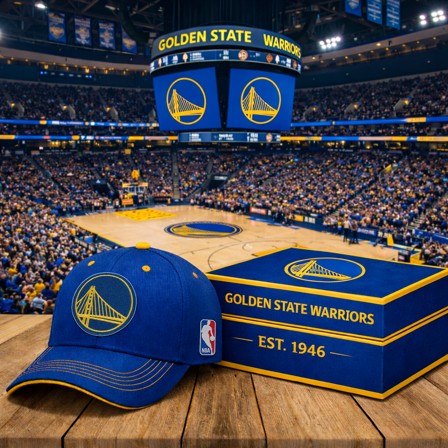 GSW x NBA Classic Fan Snapback Hat NAK NHT