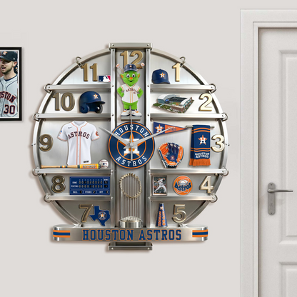 HA x MLB Home Decorative 3D Visual Effect Acrylic Wall Clock NAK CTKT